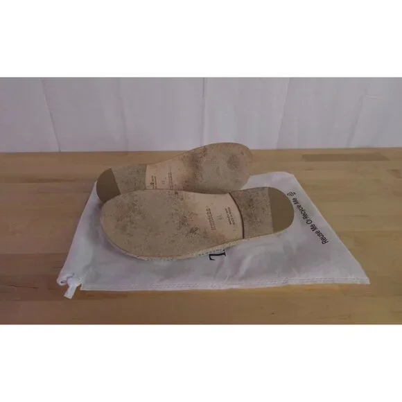 Hermès Antigua Mens Denim & Leather Espadrilles Sandals EU 44/US 11